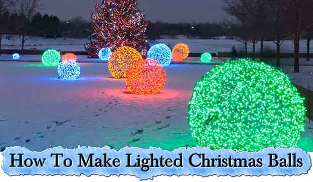 How To Make Lighted Christmas Balls - Lil Moo Creations