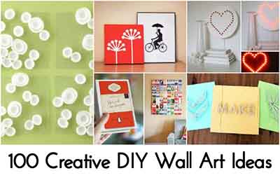 100 Creative DIY Wall Art Ideas - Lil Moo Creations