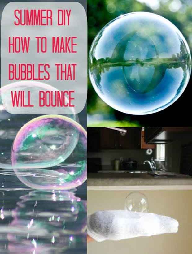 Great Bubble DIY for Kids Make Bubbles that Will Bounce