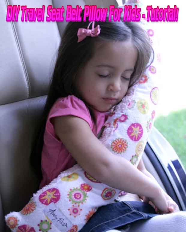 Diy Travel Seat Belt Pillow For Kids Tutorial - How To Make Seat Belt Cushions