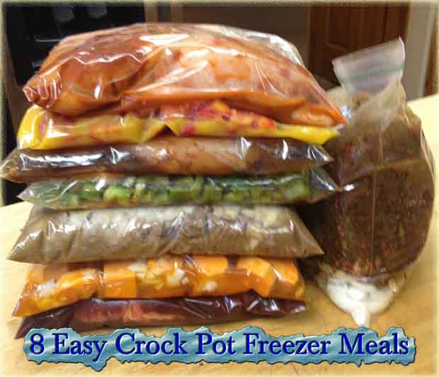 8 Easy Crock Pot Freezer Meals