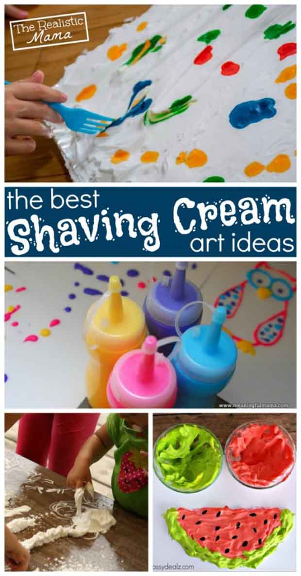 10 Shaving Cream Art Ideas