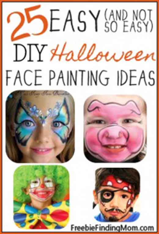 DIY HALLOWEEN FACE PAINT IDEAS