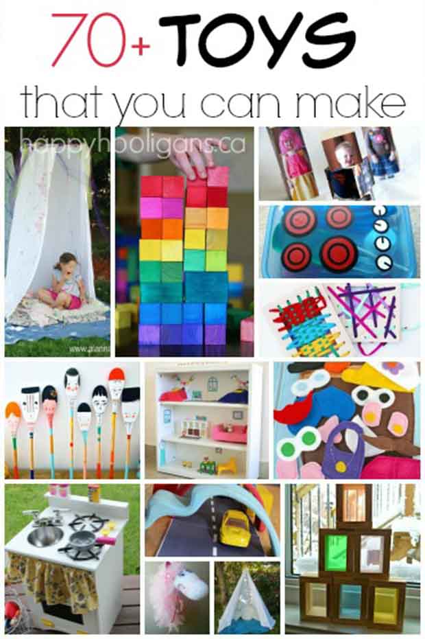 70+ Homemade Toys to Make for Kids