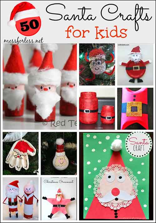 50 Santa Crafts for Kids