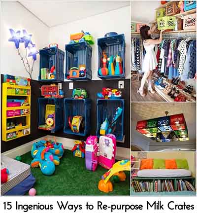 15 Ingenious Ways To Re Purpose Milk Crates