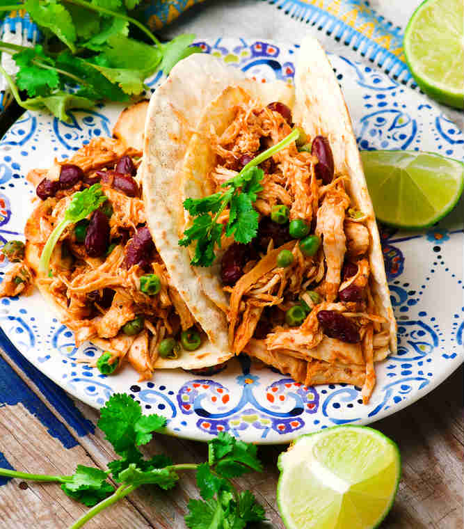 Slow Cooker Shredded Mexican Chicken