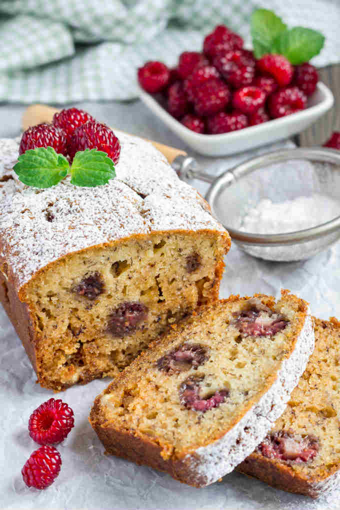 Raspberry Chocolate Chip Banana Bread