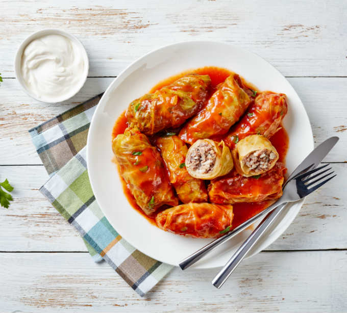 Crock Pot Stuffed Cabbage Rolls