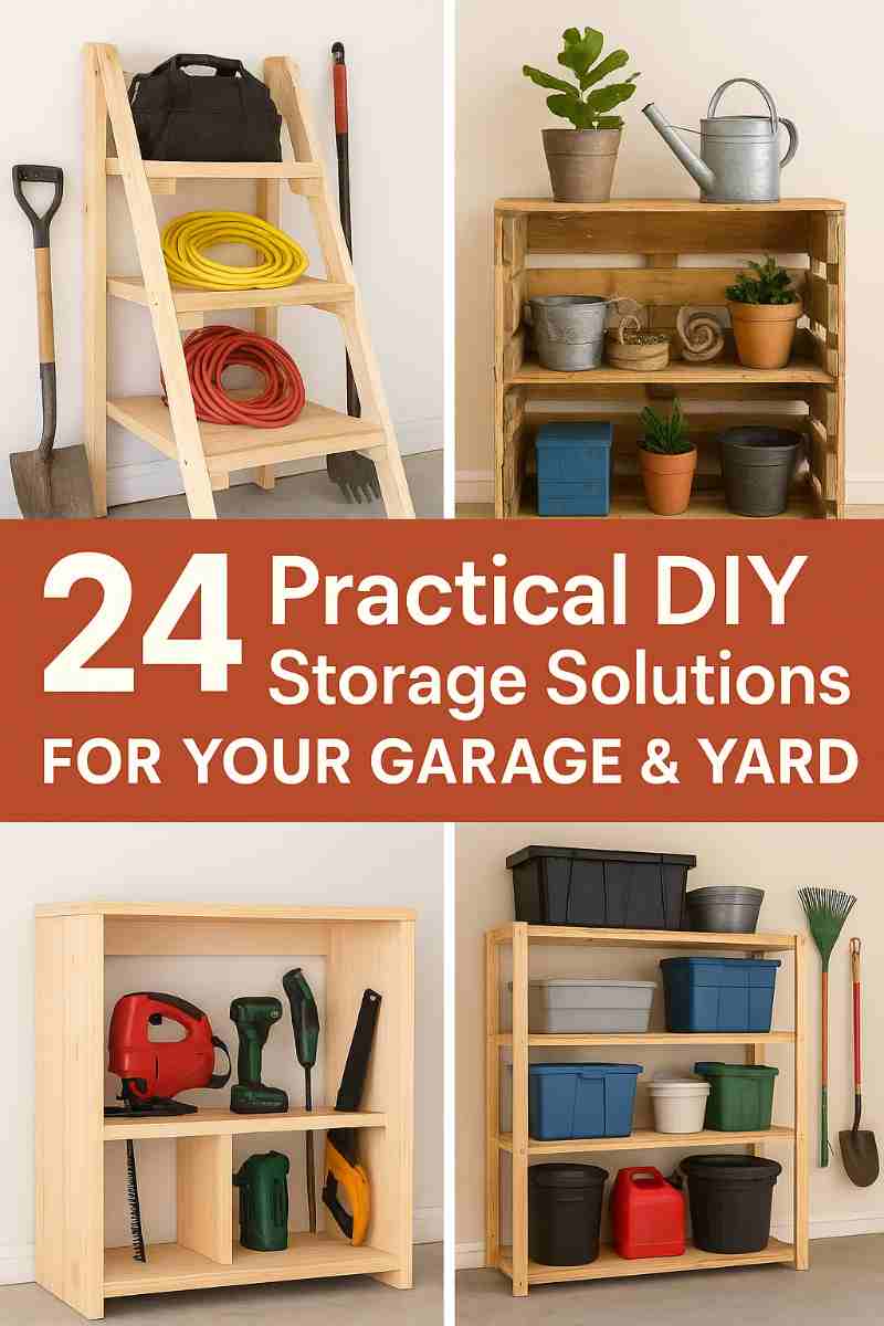 24 Practical DIY Storage Solutions for Your Garden and Yard